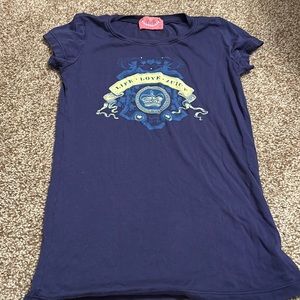 Juicy Couture Navy Blue Graphic Tee